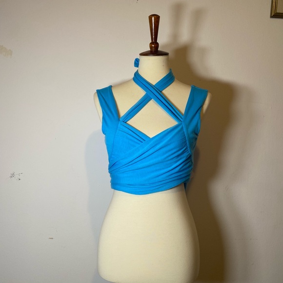 COPY - Cider Blue Wrap Top - Picture 10 of 15